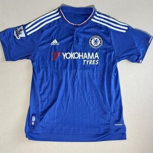 Chelsea FC Jersey 2015 2016 Home Size M Tshirt Adidas No. 10 Eden Hazard Soccer